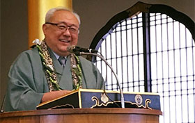 a smiling Rev. Bert Sumikawa